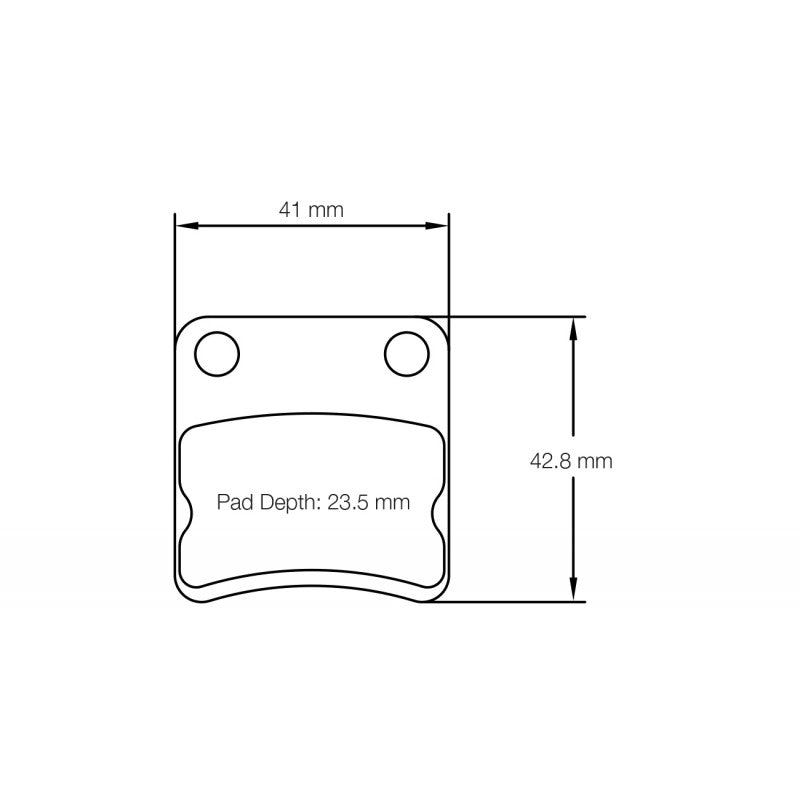 PAGID 5106-K1 Front Brake Pads K1 for KART REPUBLIC DD2 / KZ Shifter 2020+ Photo-1