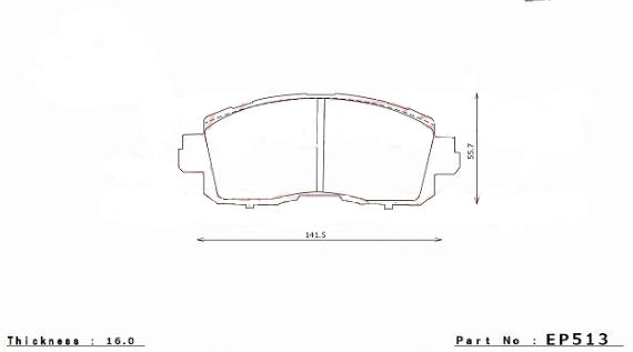 ENDLESS EP513SSY Brake Pads Photo-0