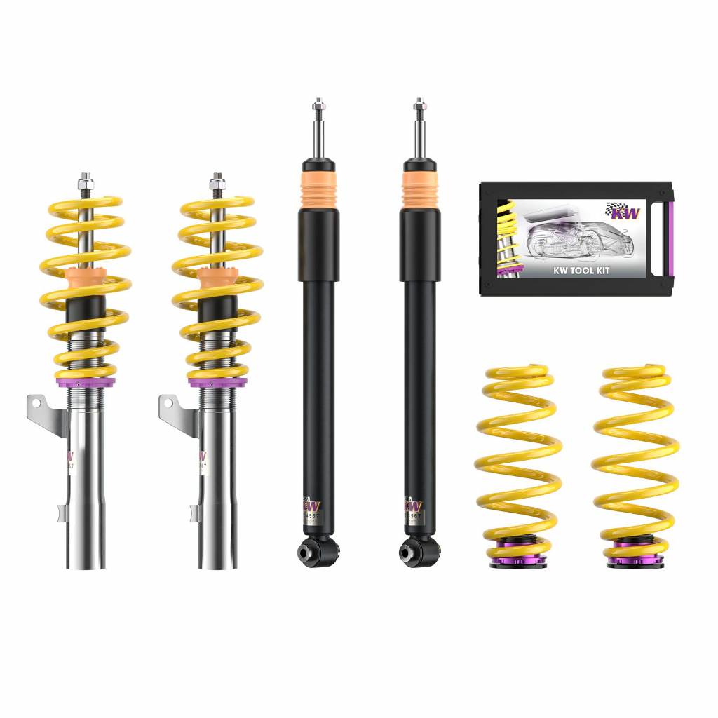 KW 1028000R Coilover Kit INOX V1 SEAT Leon; (5F) Photo-0