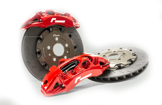 RACINGLINE VWR650001-BLK Brake kit STAGE 3 FORGED MONOBLOCK (Disc 355mm x 32mm) VW Golf 7/7.5 R/ Golf 8 GTI (black caliper) Photo-0