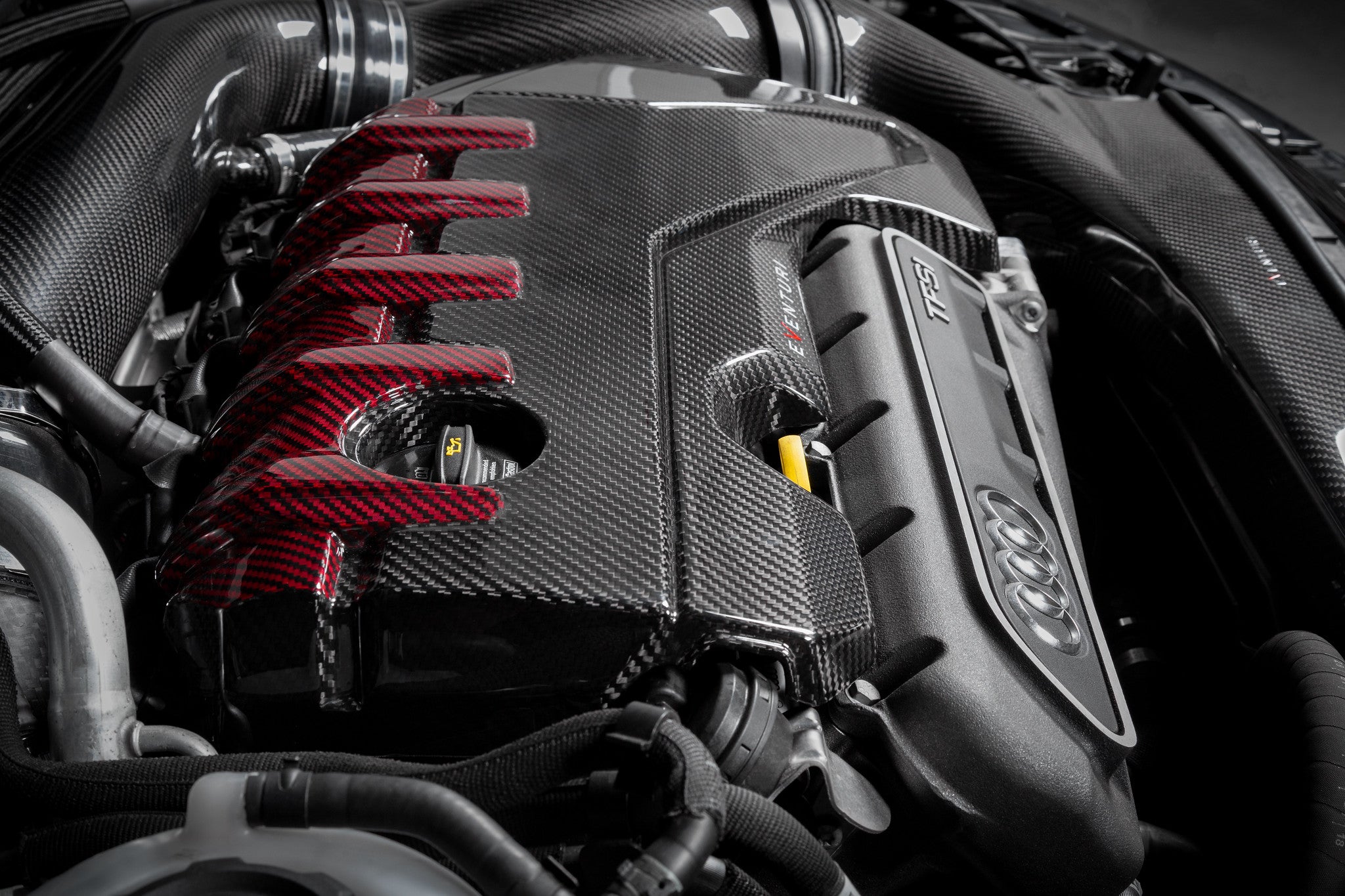 EVENTURI EVE-ST38V8S-CF-ENG Engine Cover (Carbon) for AUDI RS3 (8Y) / TTRS (8S) Photo-6