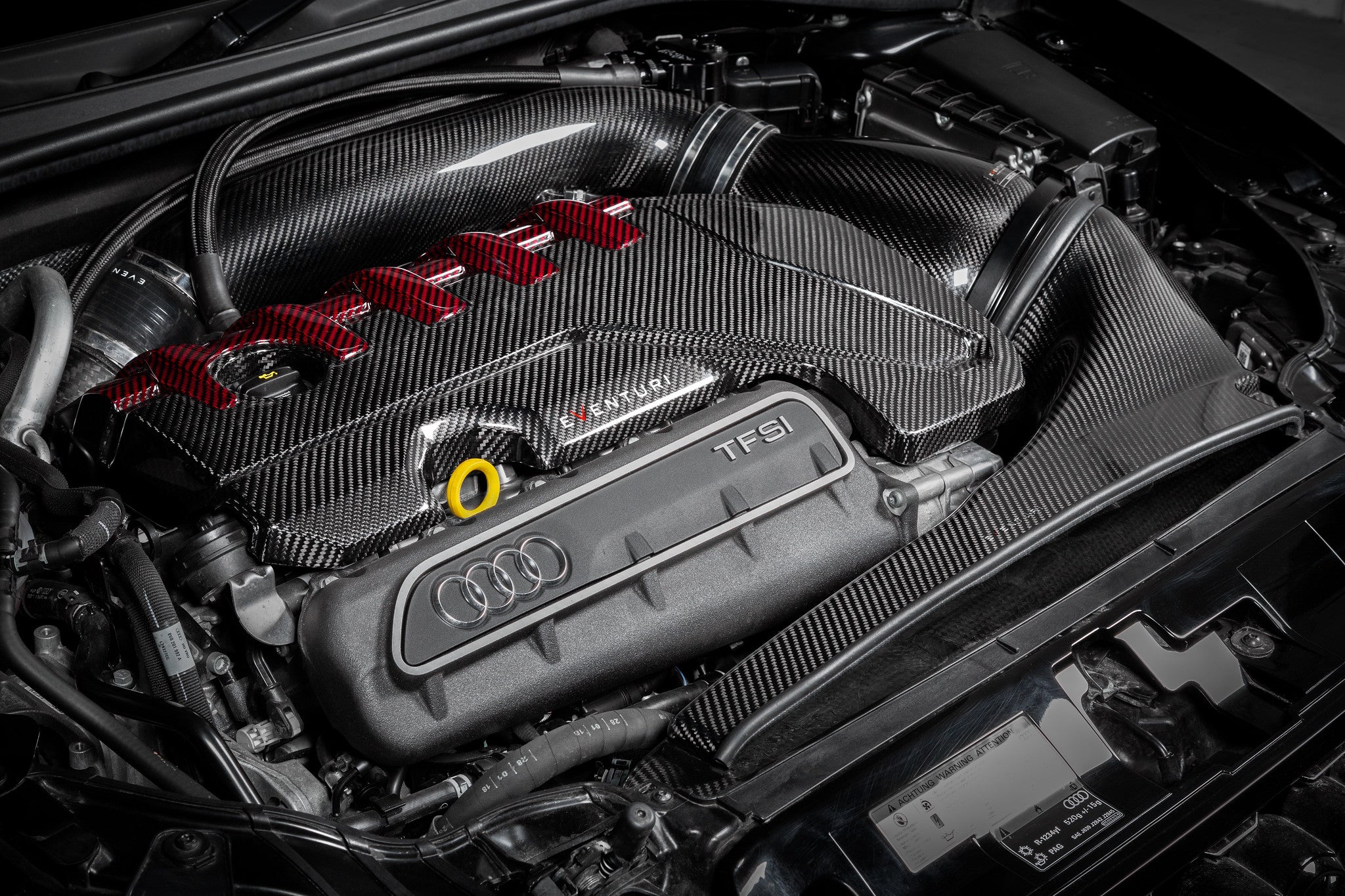 EVENTURI EVE-ST38V8S-CF-ENG Carbon Engine Cover AUDI RS3 8V, RSQ3, TTRS 8S Photo-2