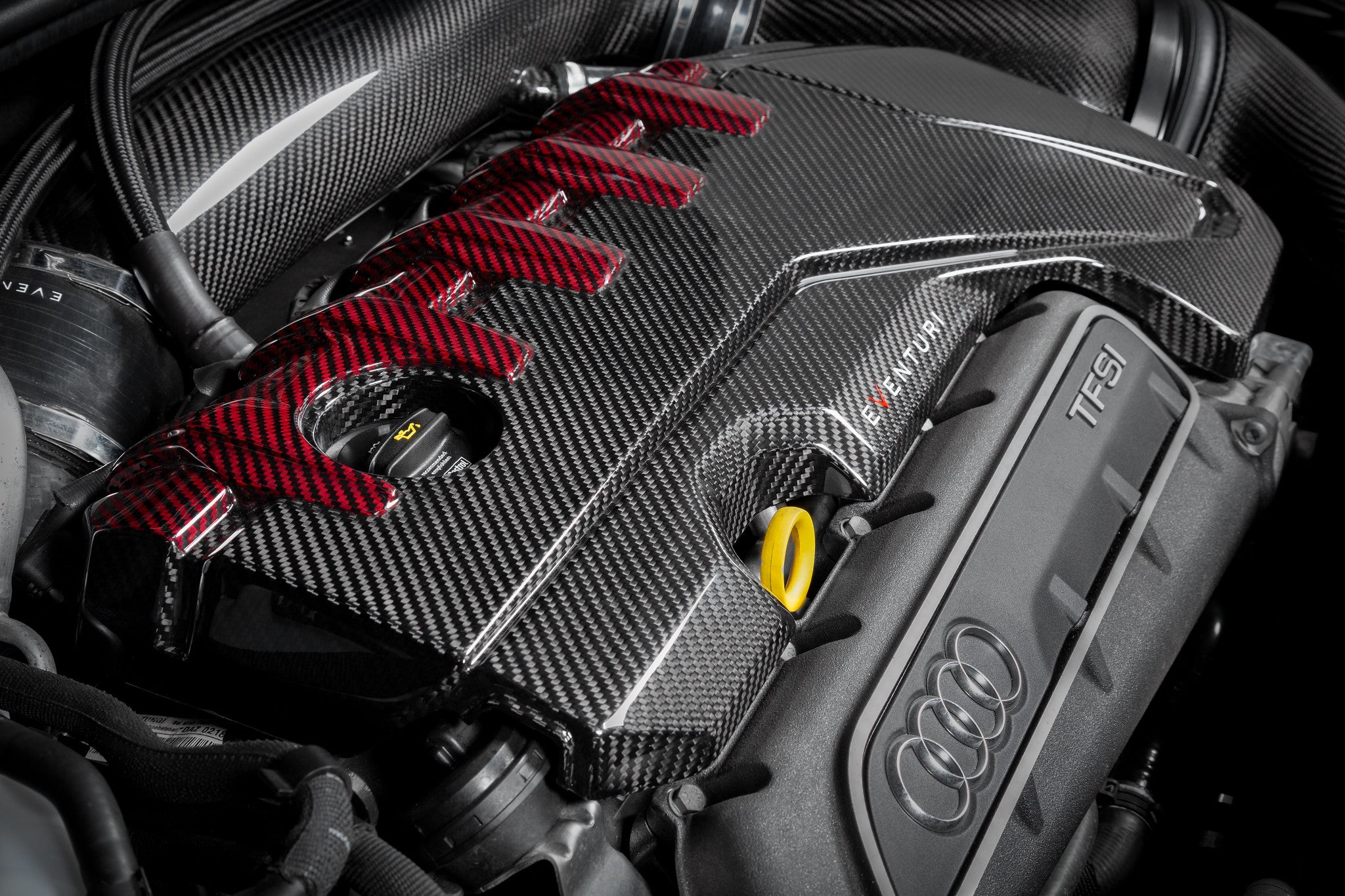 EVENTURI EVE-ST38V8S-CF-ENG Engine Cover (Carbon) for AUDI RS3 (8Y) / TTRS (8S) Photo-3