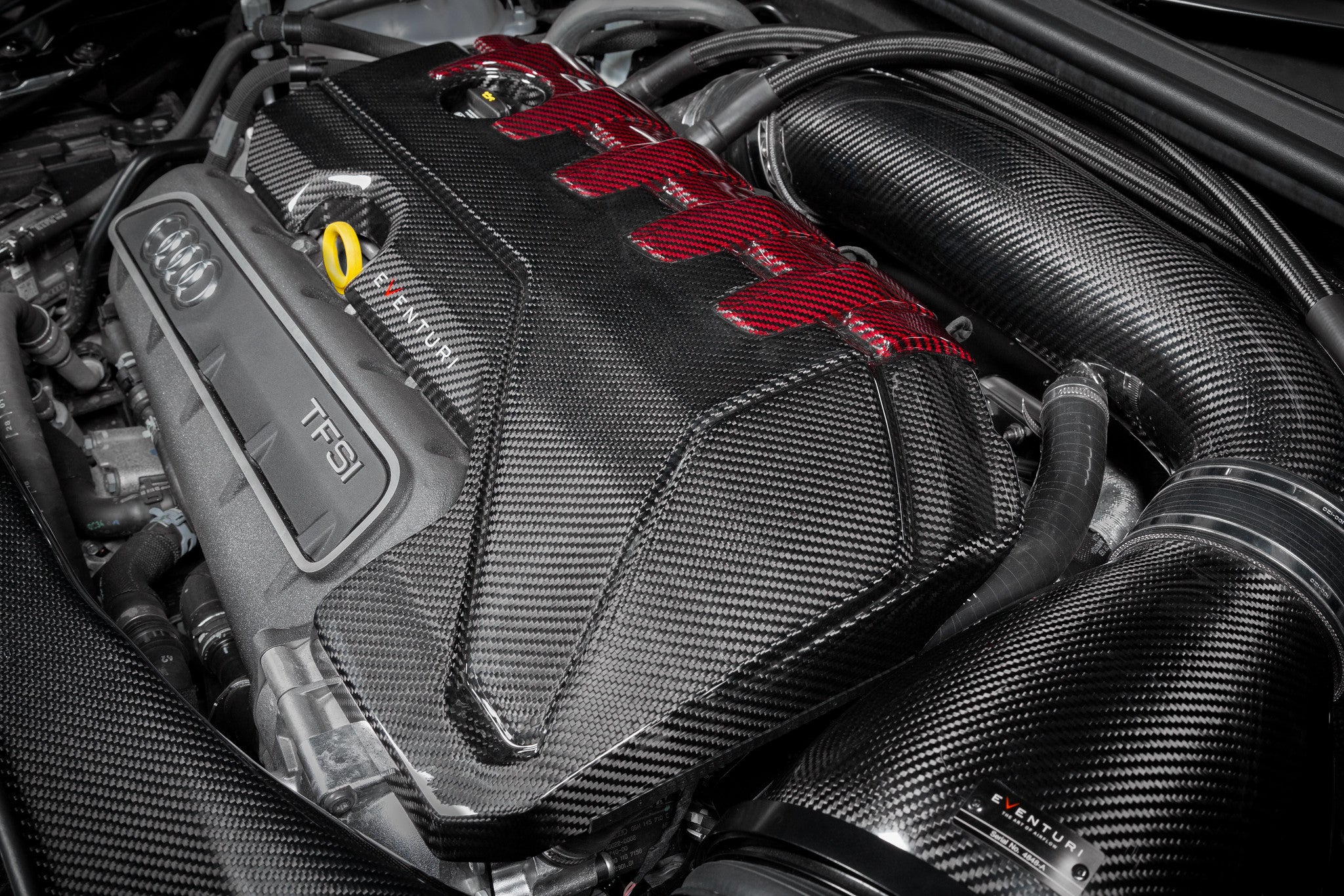 EVENTURI EVE-ST38V8S-CF-ENG Carbon Engine Cover AUDI RS3 8V, RSQ3, TTRS 8S Photo-4