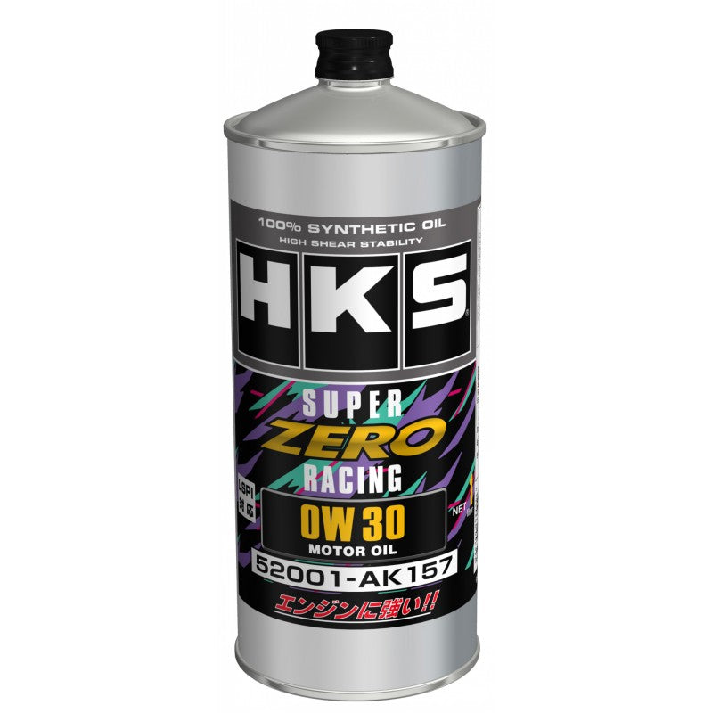 HKS 52001-AK157 Engine Oil SUPER ZERO RACING 0W30 1 L Photo-0