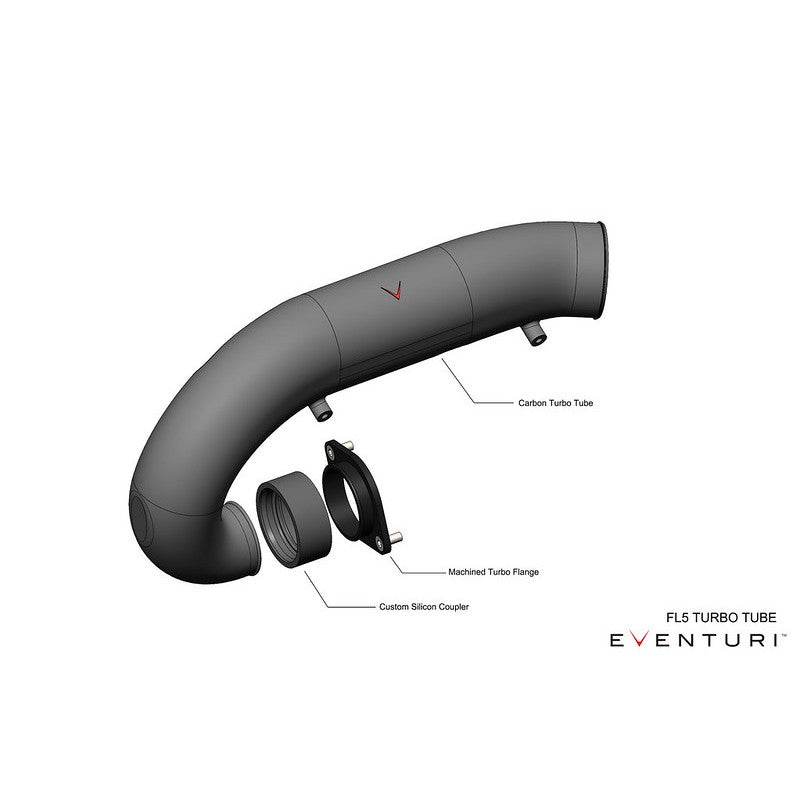 EVENTURI EVE-FL5-CF-CHG Turbo Tube Carbon for HONDA Civic Type R (FL5) 2022+ Photo-1