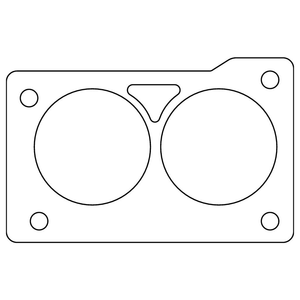 COMETIC C15016-060 GM LT1/LT4 Gen-2 Small Block V8 .060" KF Throttle Body Gasket Photo-0