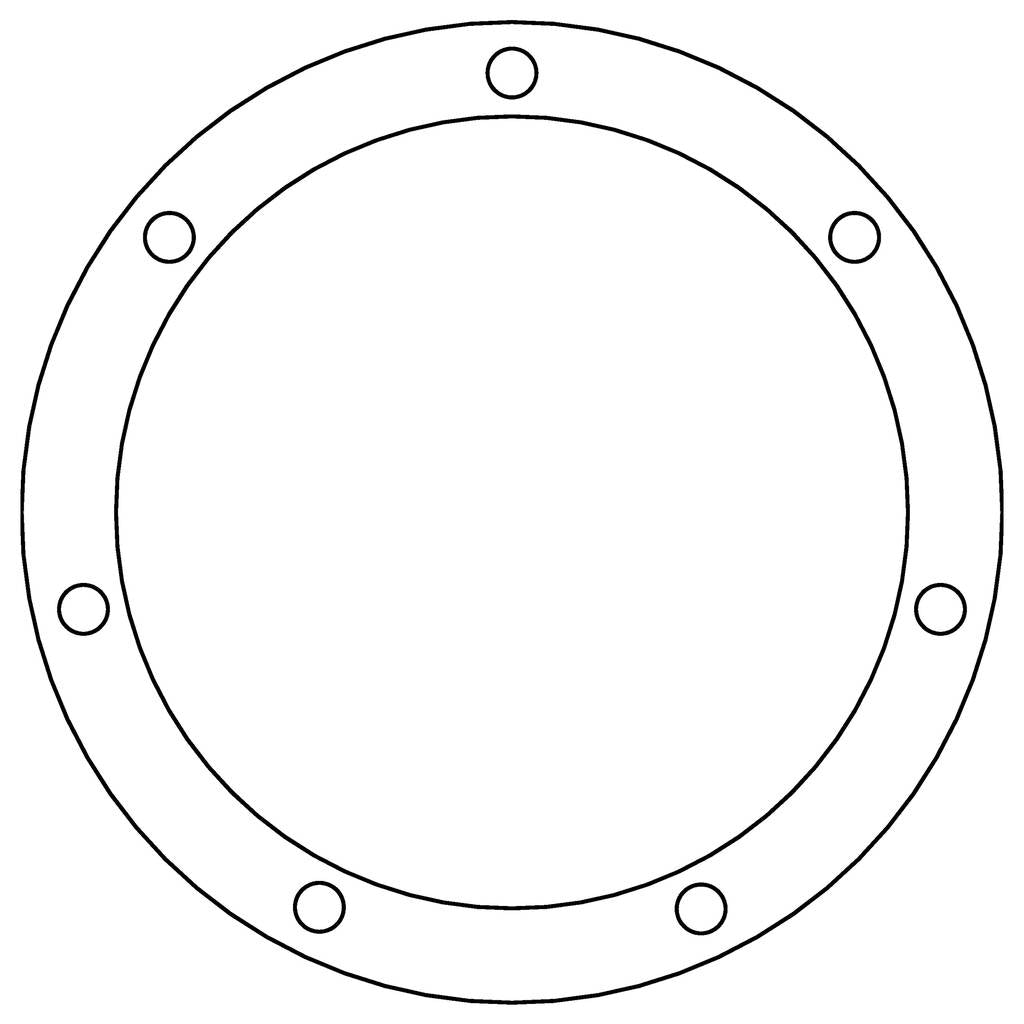 COMETIC C15128 FORD 8BA/8CM Flathead V8 .031" Fiber Oil Pan Clean Out Gasket Photo-0