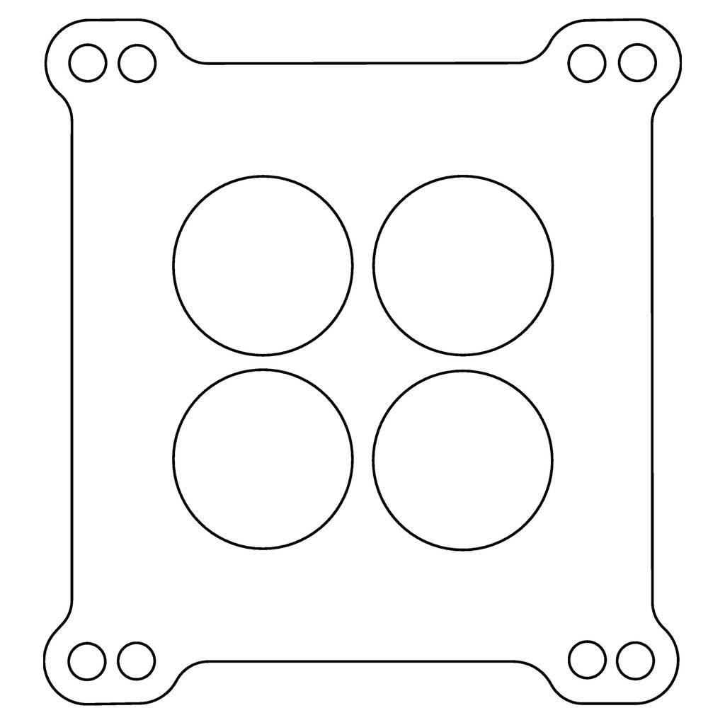 COMETIC C15181 Carter AFB; Holley 4 Barrel .039" Fiber Carburetor Gasket, 4-Hole, Double Drilled Photo-0