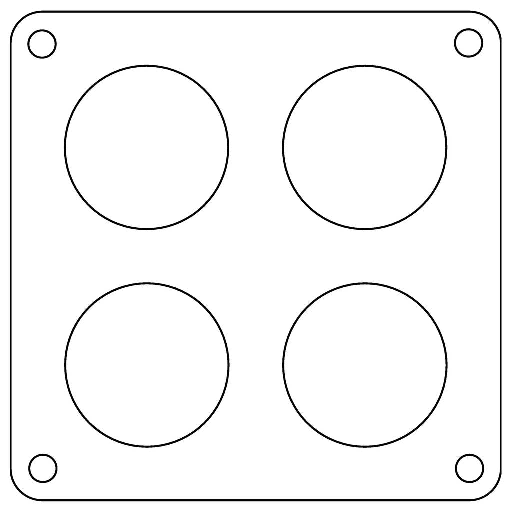 COMETIC C15239 Holley 4500 Dominator .047" Fiber Carburetor Gasket, 1.75" Holes, 4-Hole Photo-0