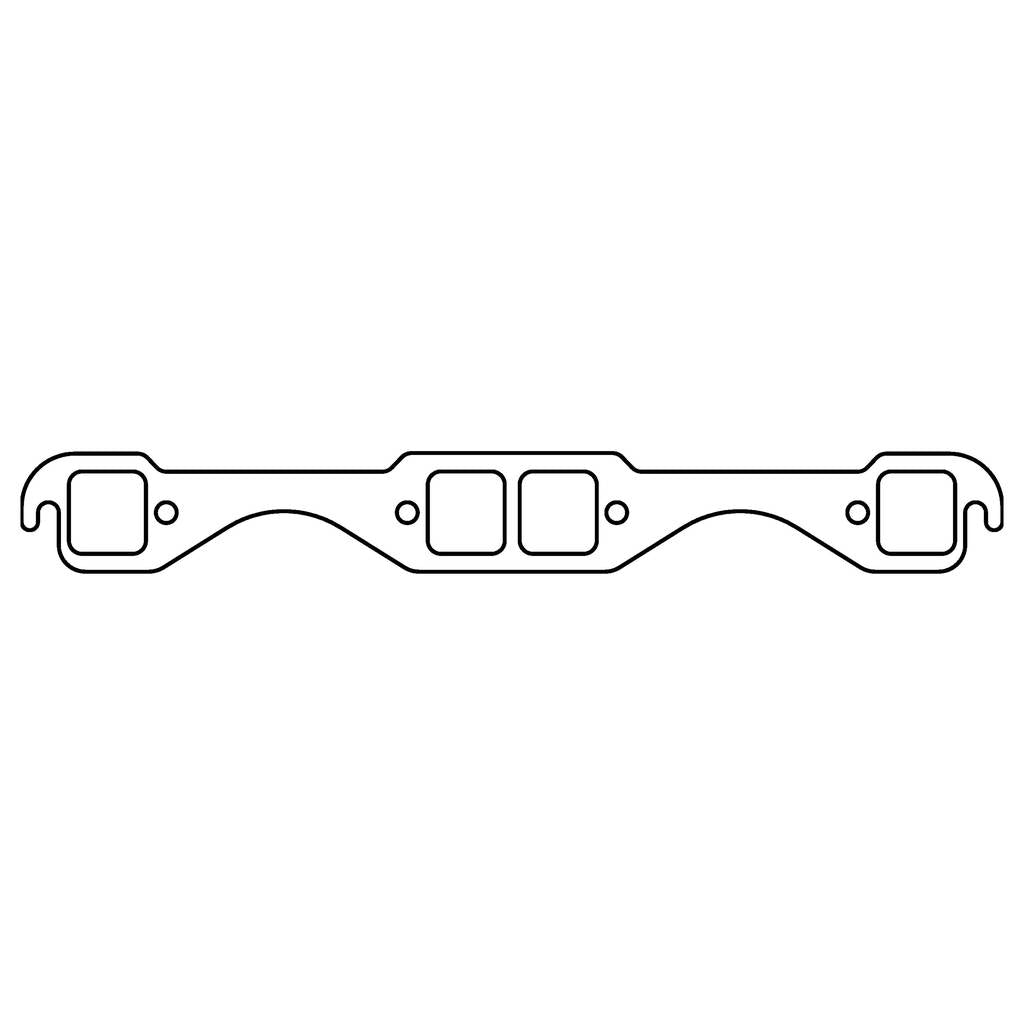 COMETIC C15189-030 CHEVROLET Gen-1 Small Block V8 .030" MLS Exhaust Manifold Gasket Set, 1.550" x 1.450" Square Ports Photo-0