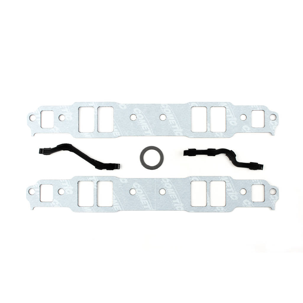 COMETIC C15178FC CHEVROLET Gen-1 Small Block V8 .060" Fiber Intake Manifold Gasket Kit, 2.00" x 1.25" Port, With Blocked Exha Photo-0