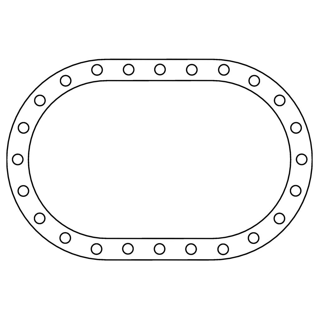 COMETIC C15619 Fuel Cell .062" Fiber Filler Gasket, 24 Bolt, Oval Photo-0