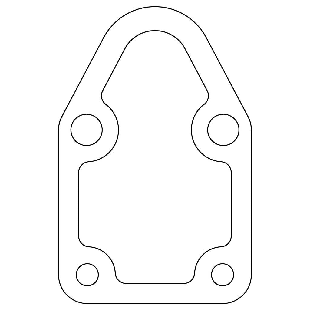 COMETIC C15617 CHEVROLET Gen-1 Small Block V8 .031 Fiber Fuel Pump Mounting Plate Gasket, 4 Bolt Photo-0