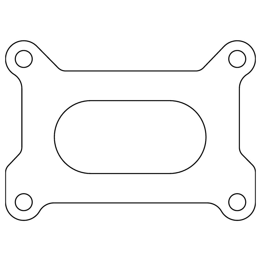 COMETIC C15184 Holley 2 Barrel 500 CFM .039" Fiber Carburetor Gasket, 3.640" x 1.750", Open Plenum Photo-0