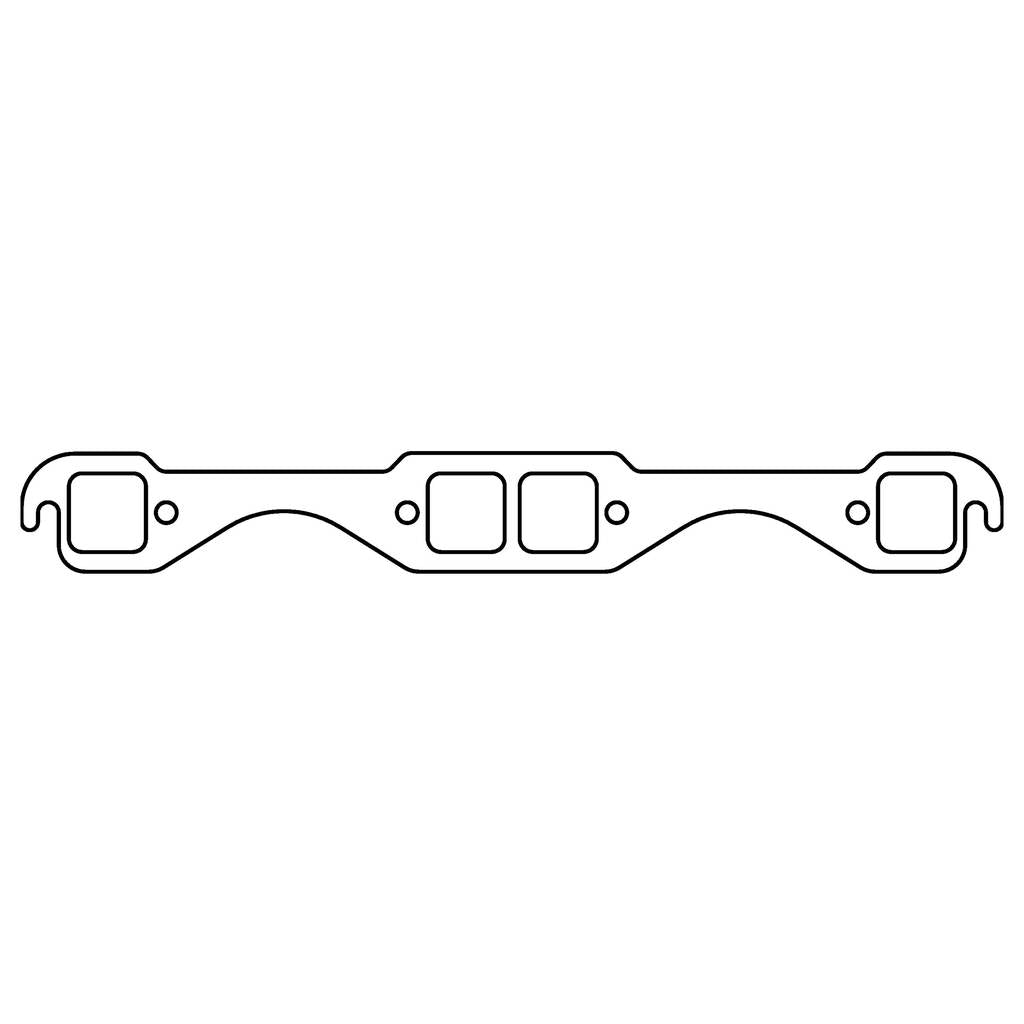 COMETIC C15190C CHEVROLET Gen-1 Small Block V8 .043" Copper Exhaust Manifold Gasket Set, 1.480" x 1.450" Square Ports Photo-0
