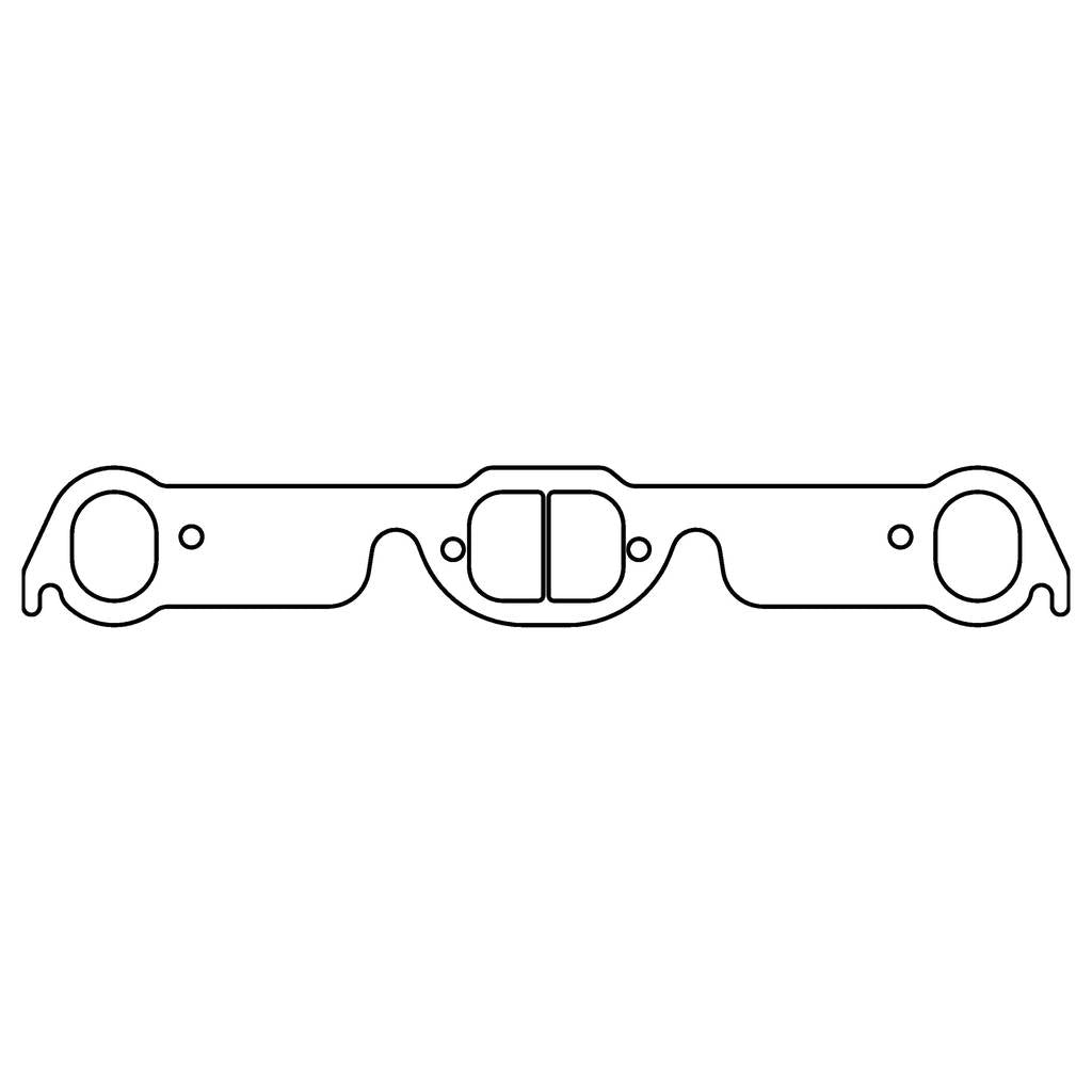 COMETIC C15342C PONTIAC 326-455 CI V8 .043" Copper Exhaust Manifold Gasket Set, 2.000" x 1.550" D-Ports Photo-0