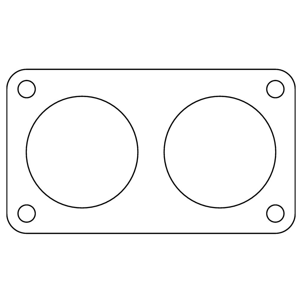 COMETIC C15100 FORD 5.0/5.8/7.0/7.5L .020" Fiber Truck Throttle Body Gasket, 1985-1997 Photo-0