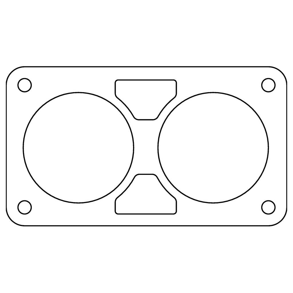 COMETIC C15079 FORD 4.6L DOHC .020" Fiber Throttle Body Gasket, 1996-1998 Photo-0
