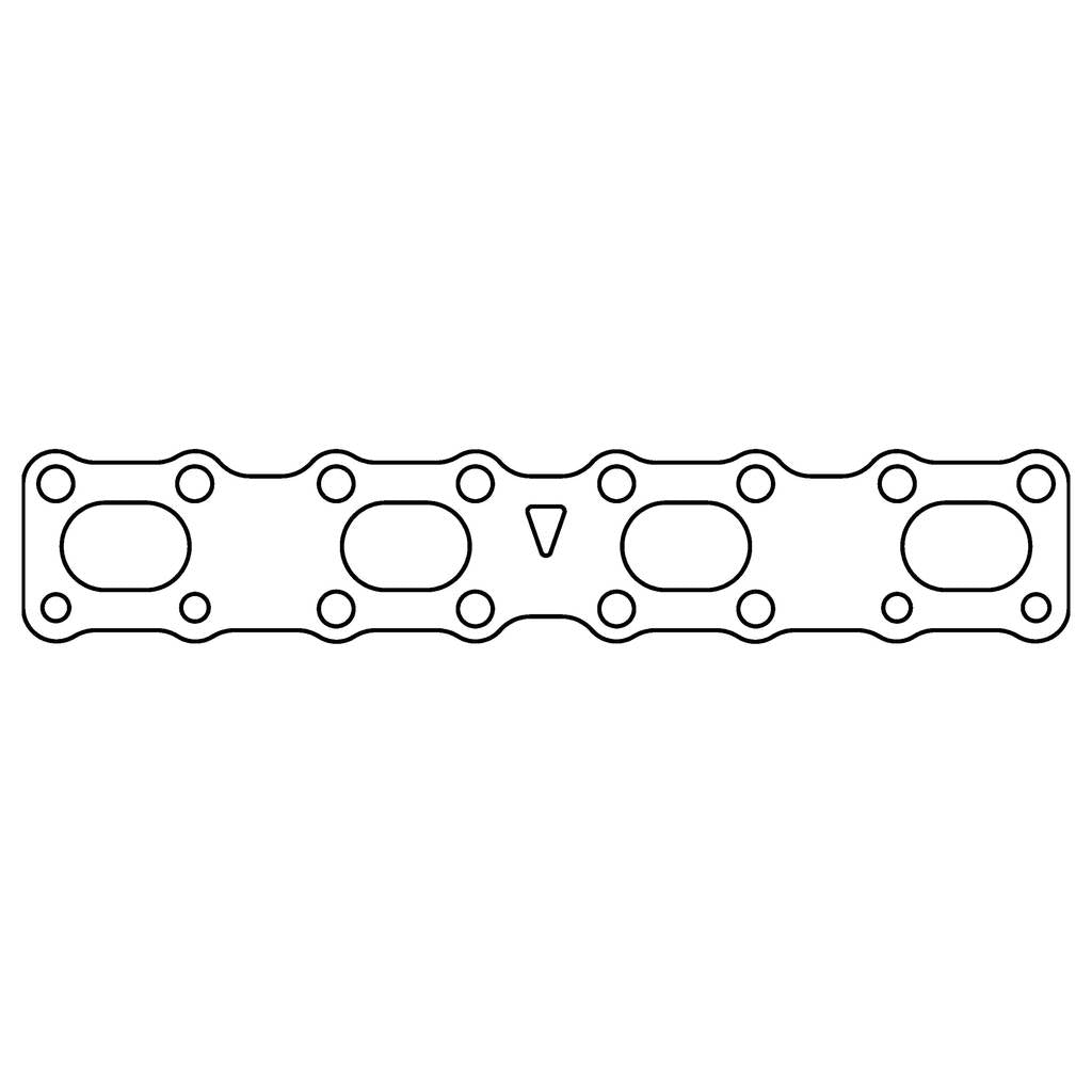 COMETIC C4967-064 NISSAN VK56DE .064" AM Exhaust Manifold Gasket Set, Oval Port Photo-0