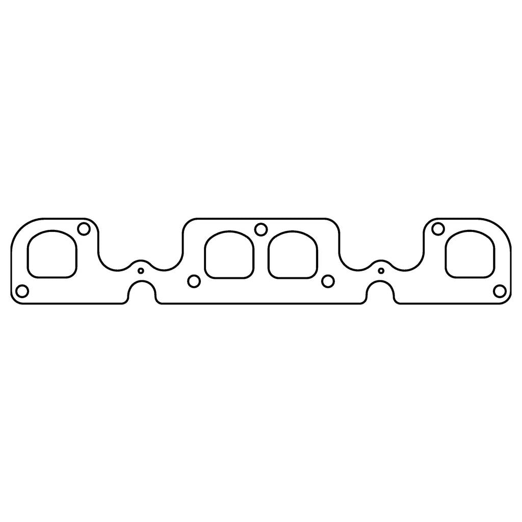 COMETIC C5927-030 CHEVROLET Gen-1 Small Block V8 .030" MLS Exhaust Manifold Gasket Set, 1.780" x 1.700" D Ports, Brodix 12B H Photo-0