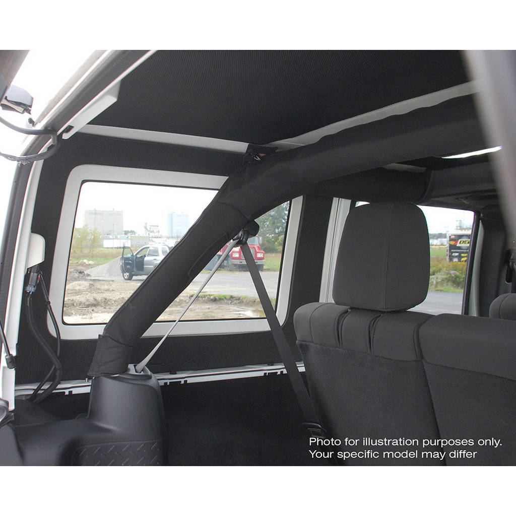DEI 050268 Sound Deadening Side Window Kit JL Sound Deadening Side Window Kit - 2019-UP 2 Dr - 2-pc Orig. Finish - Black Photo-4
