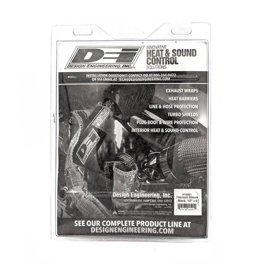 DEI 010591 Protect-A-Sleeve 1/2" ID x 6ft - Titanium - Black Photo-2