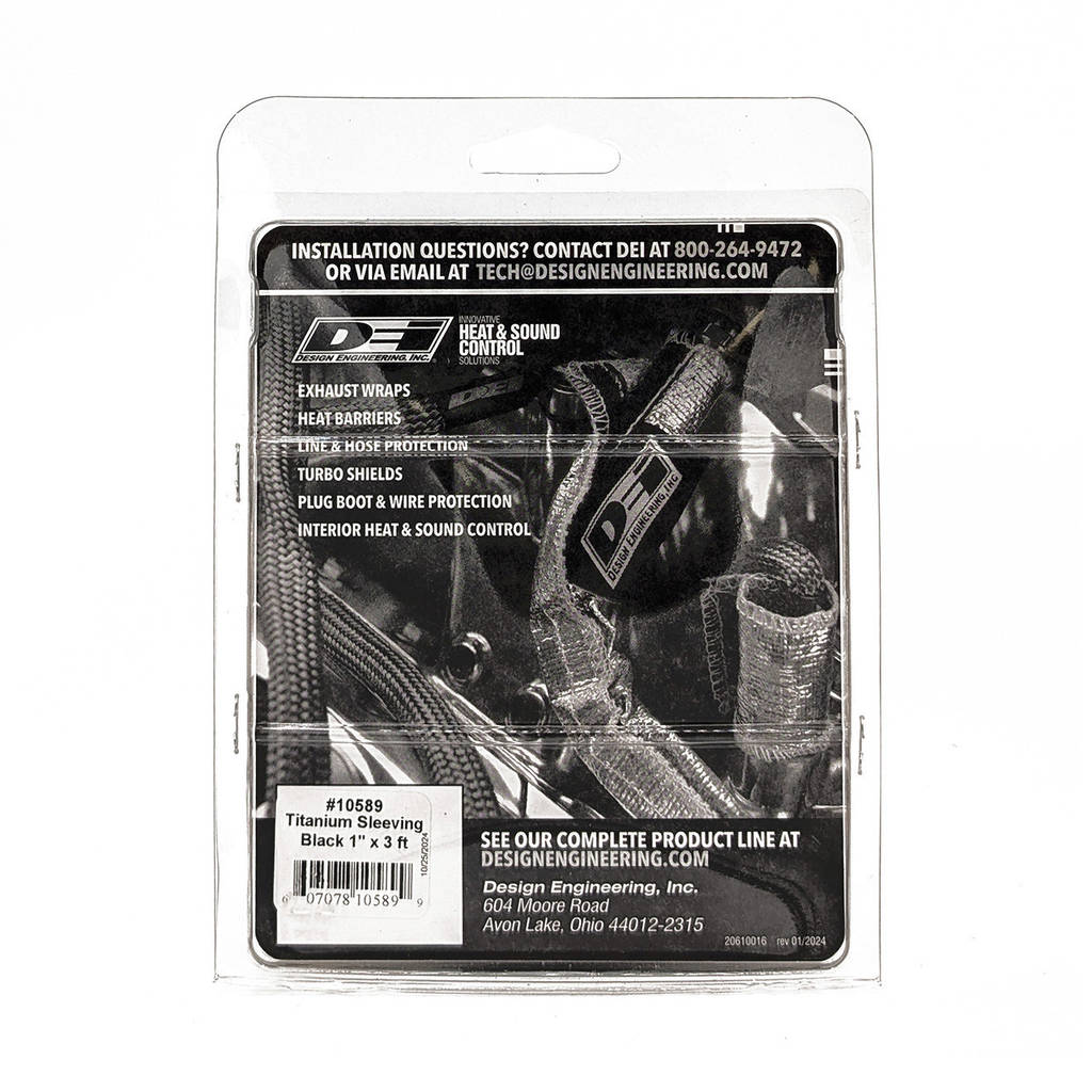 DEI 010589 Protect-A-Sleeve 1" ID x 3ft - Titanium - Black Photo-2
