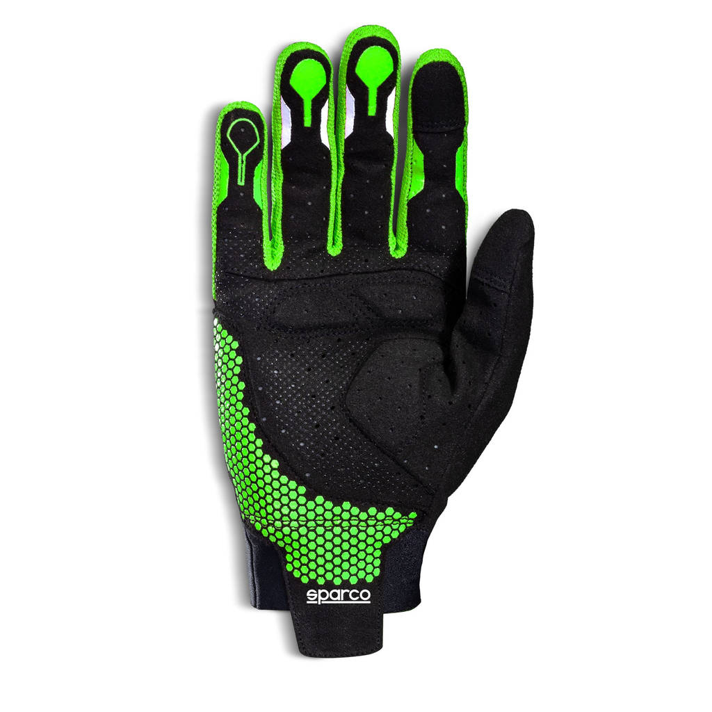 SPARCO 00209512NRVF HYPERGRIP+ Gaming gloves, black/green, size 12 Photo-1