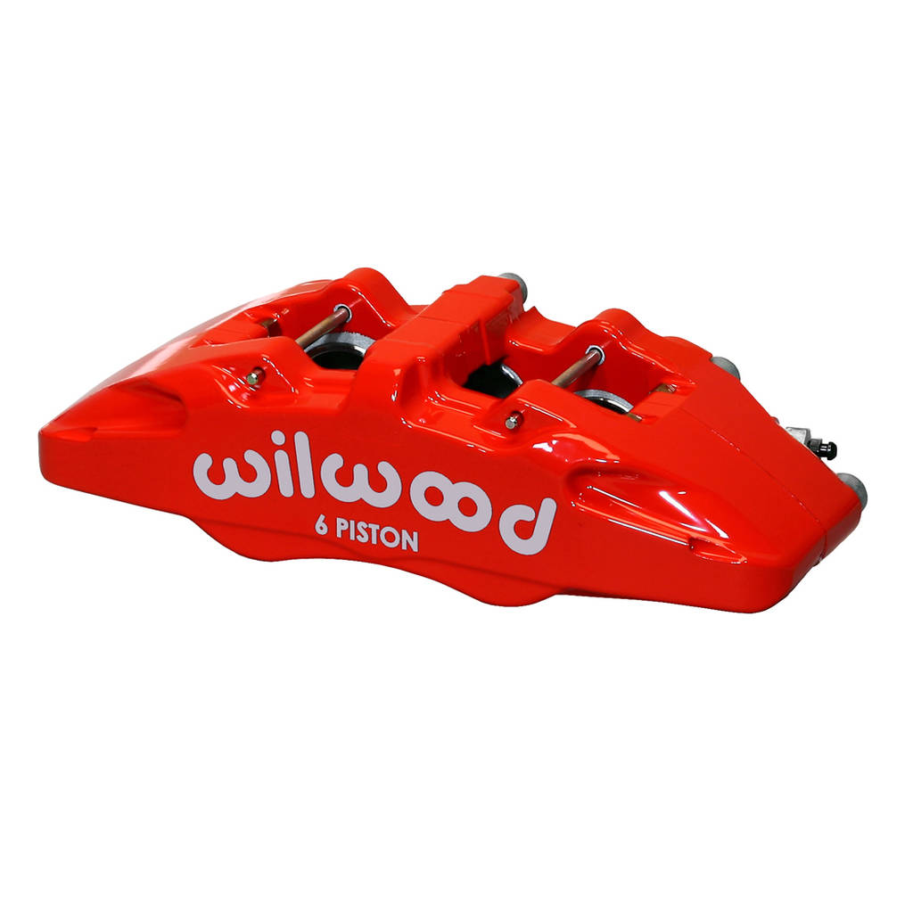 WILWOOD 120-13438-RD Caliper,Dp6,1.38/1.00/1.00,.810 Rotor R/H,Red Photo-0