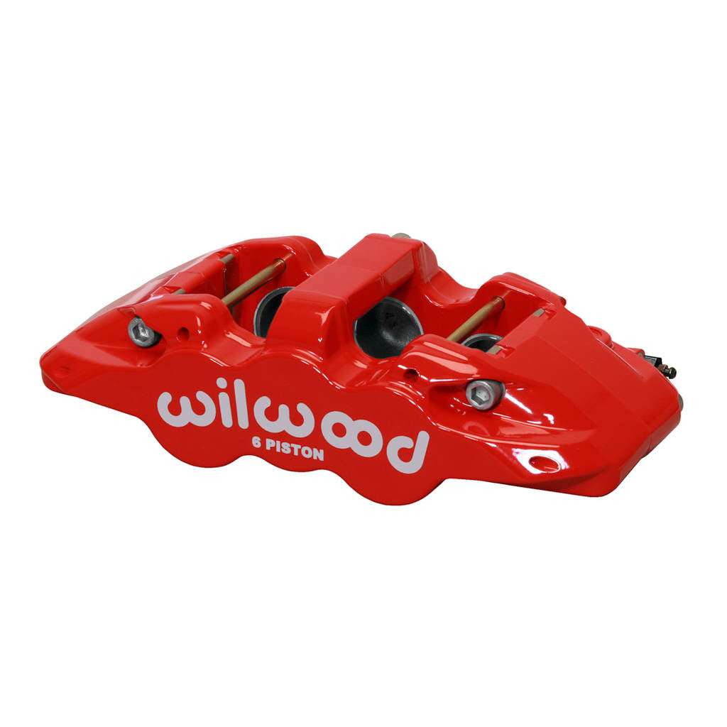 WILWOOD 120-13293-RD Caliper,Aero6,1.75/1.38/1.38,1.25 Rotor R/H,Red Photo-0