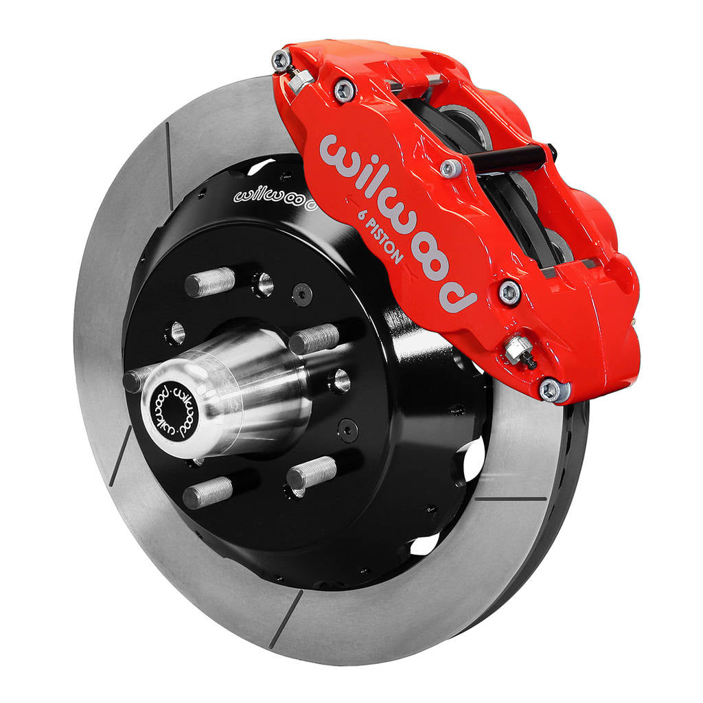 WILWOOD 140-10284-R Kit,Front,Large Gm,58-70,Drop Spindle Fnsl6r,14.00 Rotor,Red Photo-0