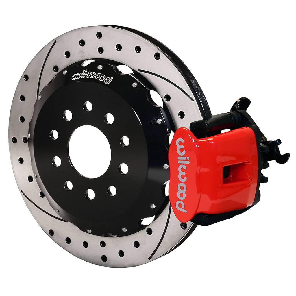 WILWOOD 140-10159-DR Kit,Rear,Cpb,Mustang 05-10,1.00 Offset 12.90 Rotor,Drll,Red Photo-0