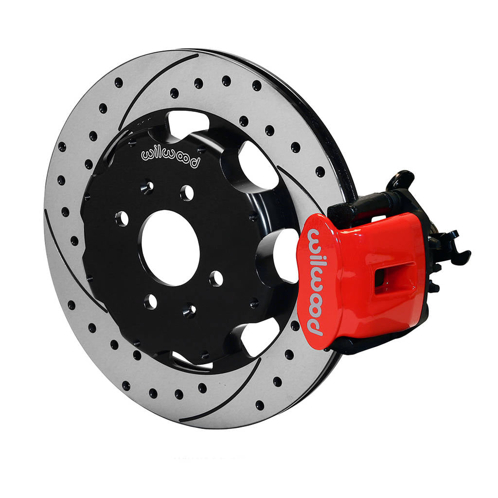 WILWOOD 140-10207-DR Kit,Rear,Cpb,Civic/Integra,Disc,2.39 Hub Offset,12.19 Rotor,Drilled,Red Photo-0