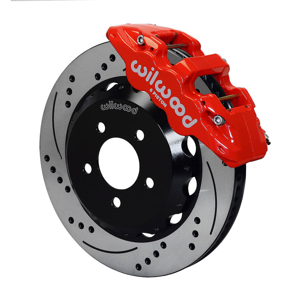 WILWOOD 140-11269-DR Kit,Front,Camaro,2010,Aero6,14.25 Rotor Srp,Red Photo-0