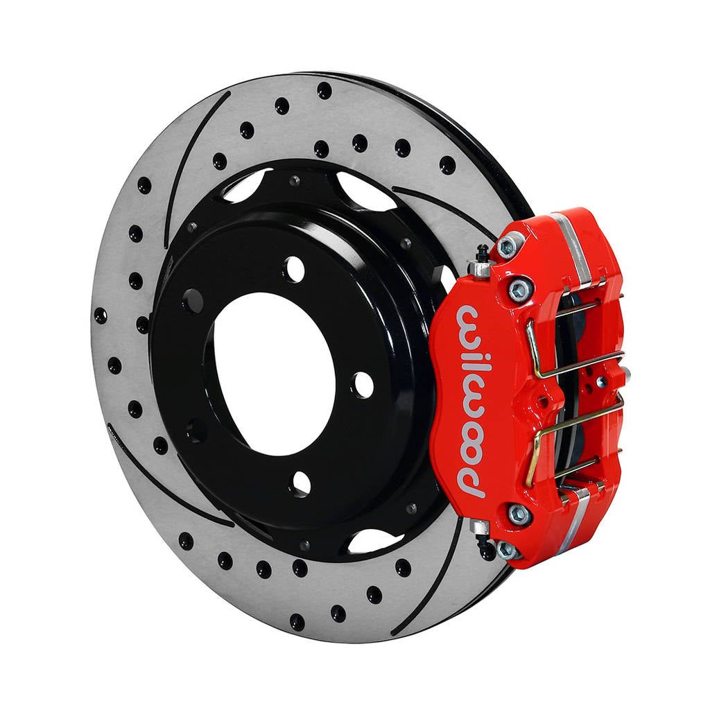 WILWOOD 140-10960-DR Kit,Rear,Backdraft,Dp,12.19 Rotor Drilled,Red Photo-0