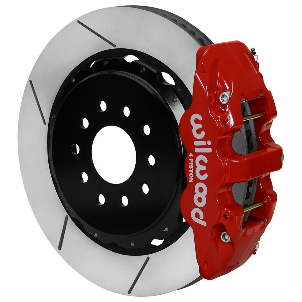 WILWOOD 140-11119-R Kit,Rear,C5 97-04/C6 05-13 Vette,Aero4 14.00 Rotor,Red Photo-0