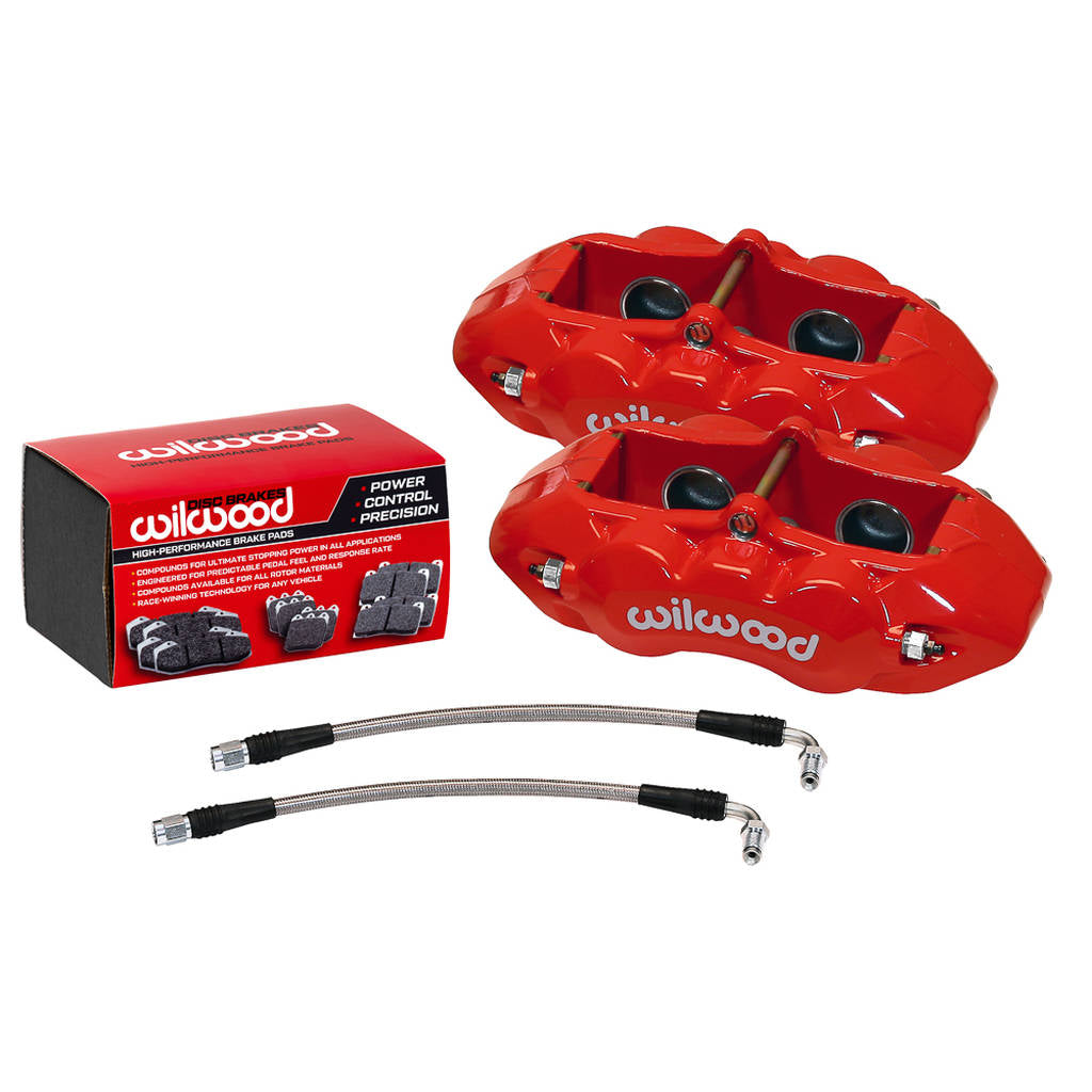 WILWOOD 140-10790-R Kit,Rear,Vette,65-82,D8-4,Calipers,Pad Line,Red Photo-0