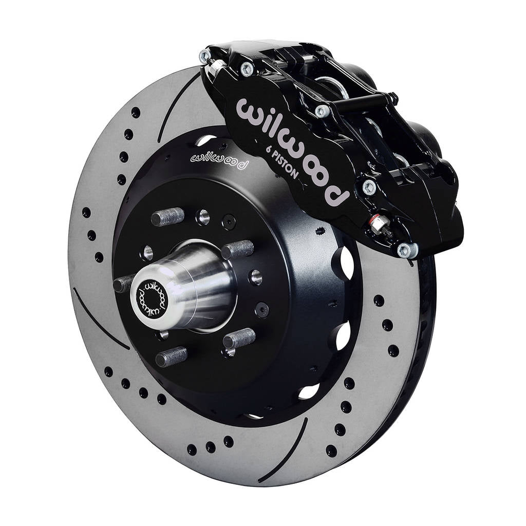 WILWOOD 140-12638-D Kit,Front,Mustang 65-69,V8 Drum Spindle 14.00 Rotor,Drilled Photo-0