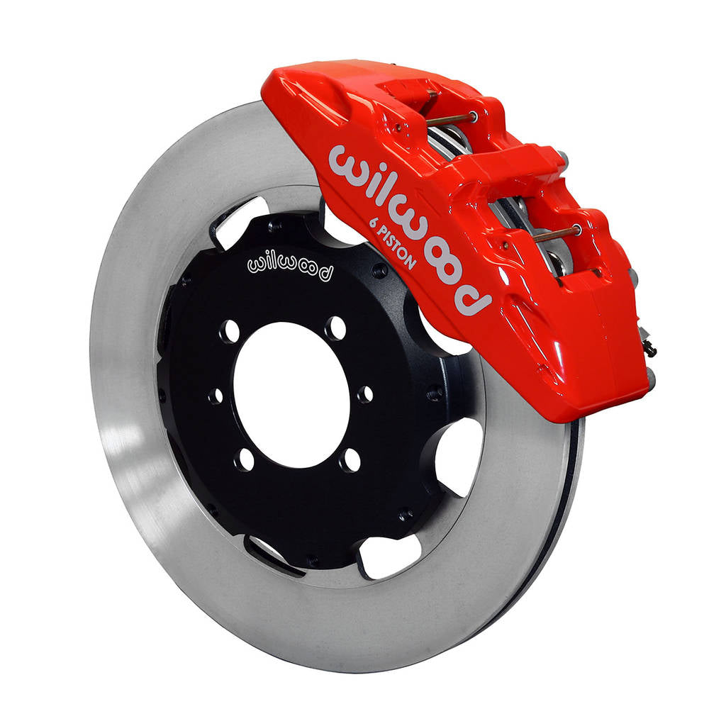 WILWOOD 140-12767-R Kit,Front,Fiat 500,2012-Up,Dp6,12.19x.81 Red,W/Lines Photo-0