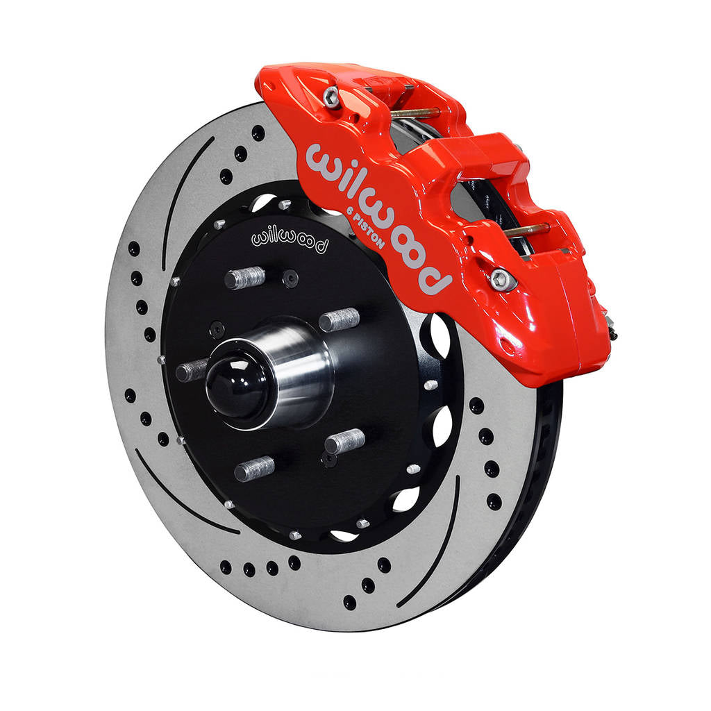 WILWOOD 140-12824-DR Kit,Front,Ford F150,97-03,Aero6,14.25x 1.25,W/ Or W/O Abs,Srp,Red,W/Lines Photo-0