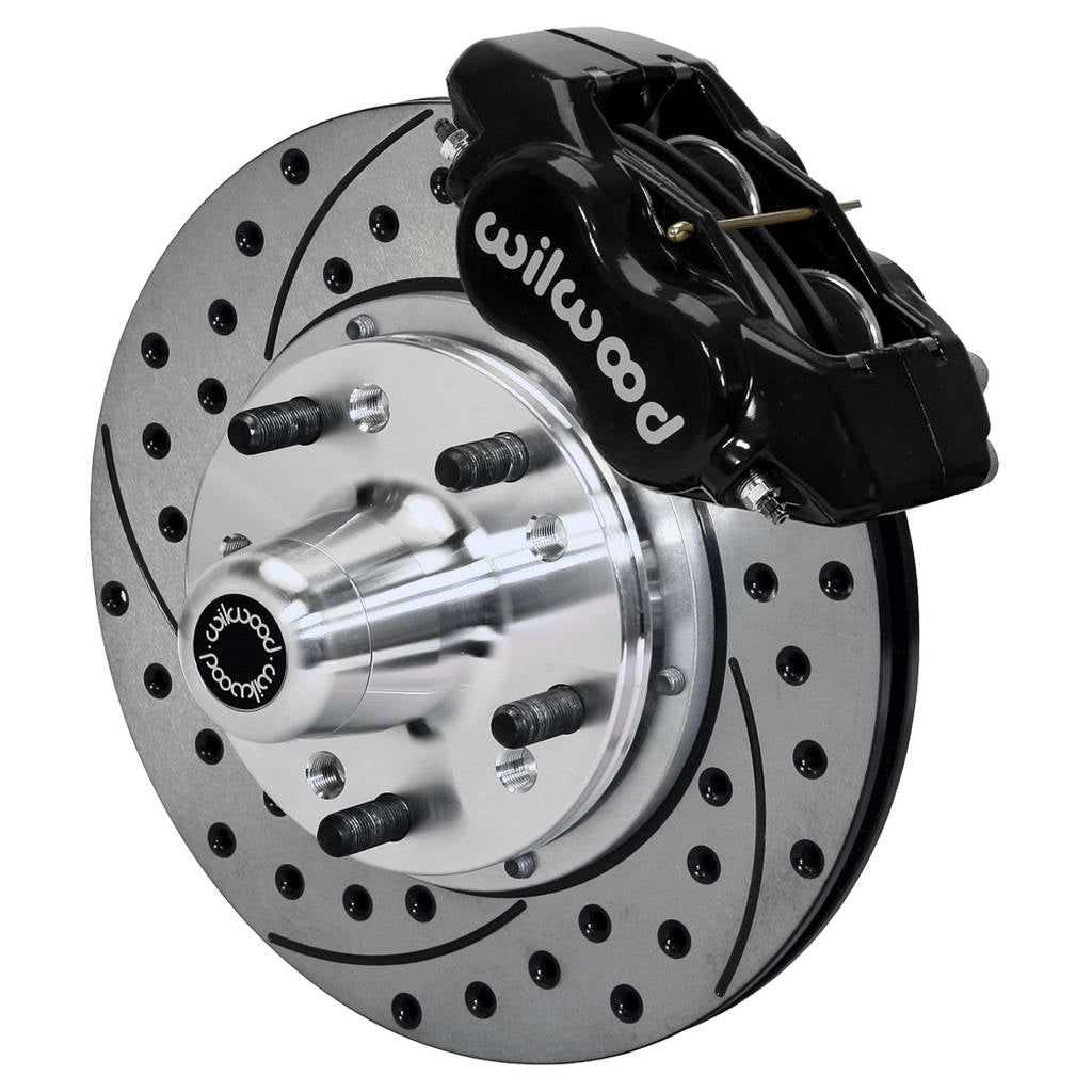 WILWOOD 140-12305-D Kit,Front,Heidts Tri-5,2in. Drop,Fdli 11.00,Srp,Black Powder Coat Photo-0