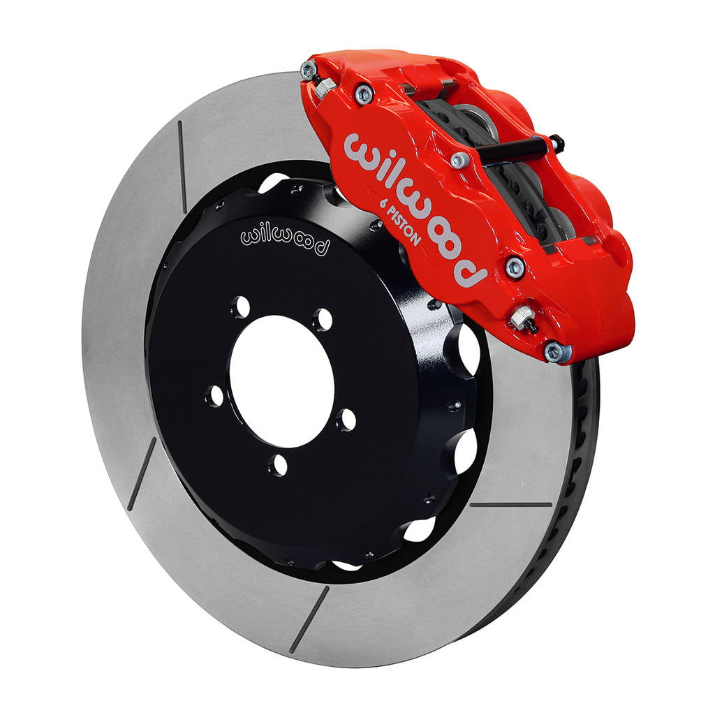 WILWOOD 140-12875-R Kit,Front,Subaru Wrx 99-17,Fnsl6r 14.00x1.25,Rear Mt,Red,W/Lines Photo-0