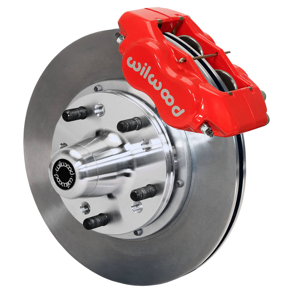 WILWOOD 140-12305-R Kit,Front,Heidts Tri-5,2in. Drop,Fdli 11.00,Red Photo-0