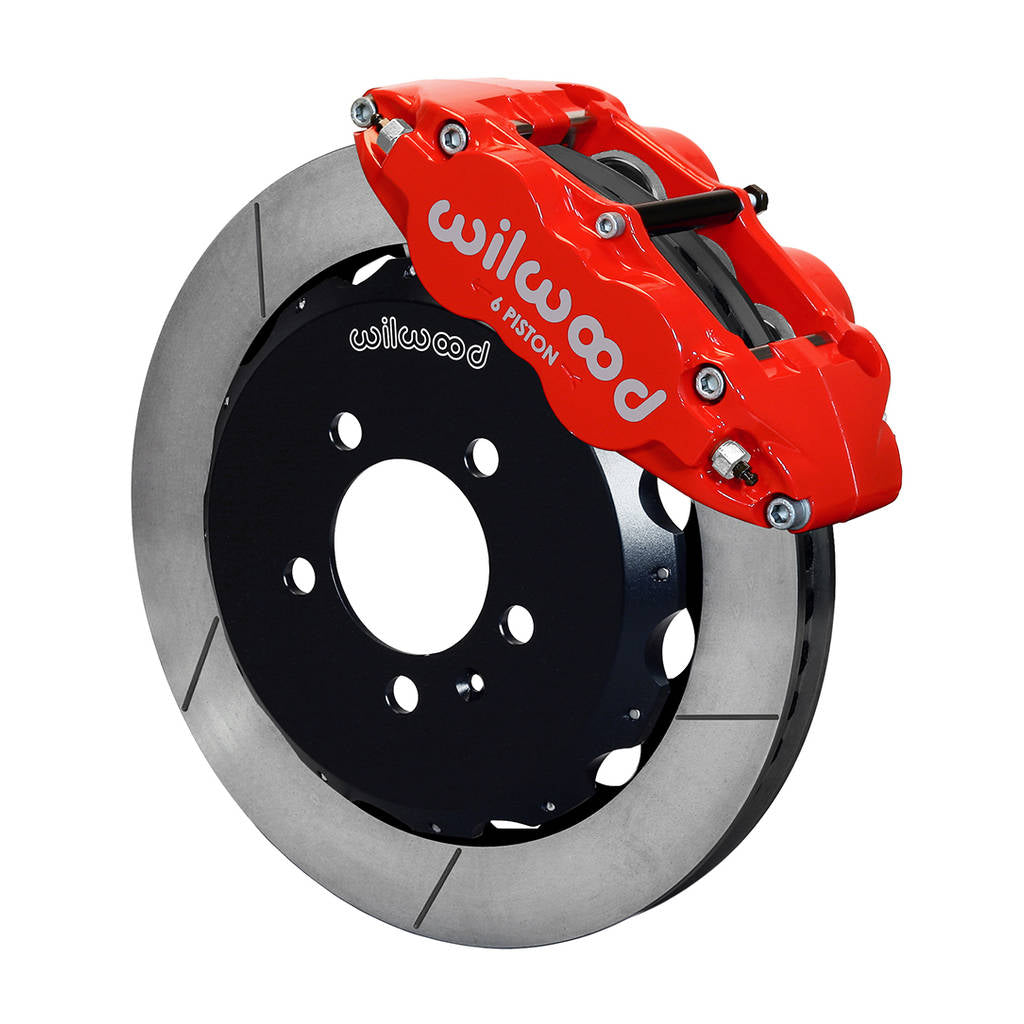 WILWOOD 140-12789-R Kit,Front,Vw Gti,06-14,Fnsl6r,12.88x1.10 Red,W/Lines Photo-0
