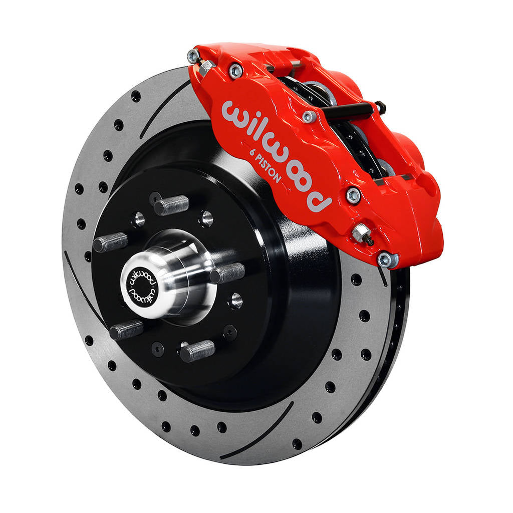 WILWOOD 140-12275-DR Kit,Front,Pinto/Mustang Ii,74-78,Fnsl6r 12.88,1pc Rotor,Srp,Red Photo-0