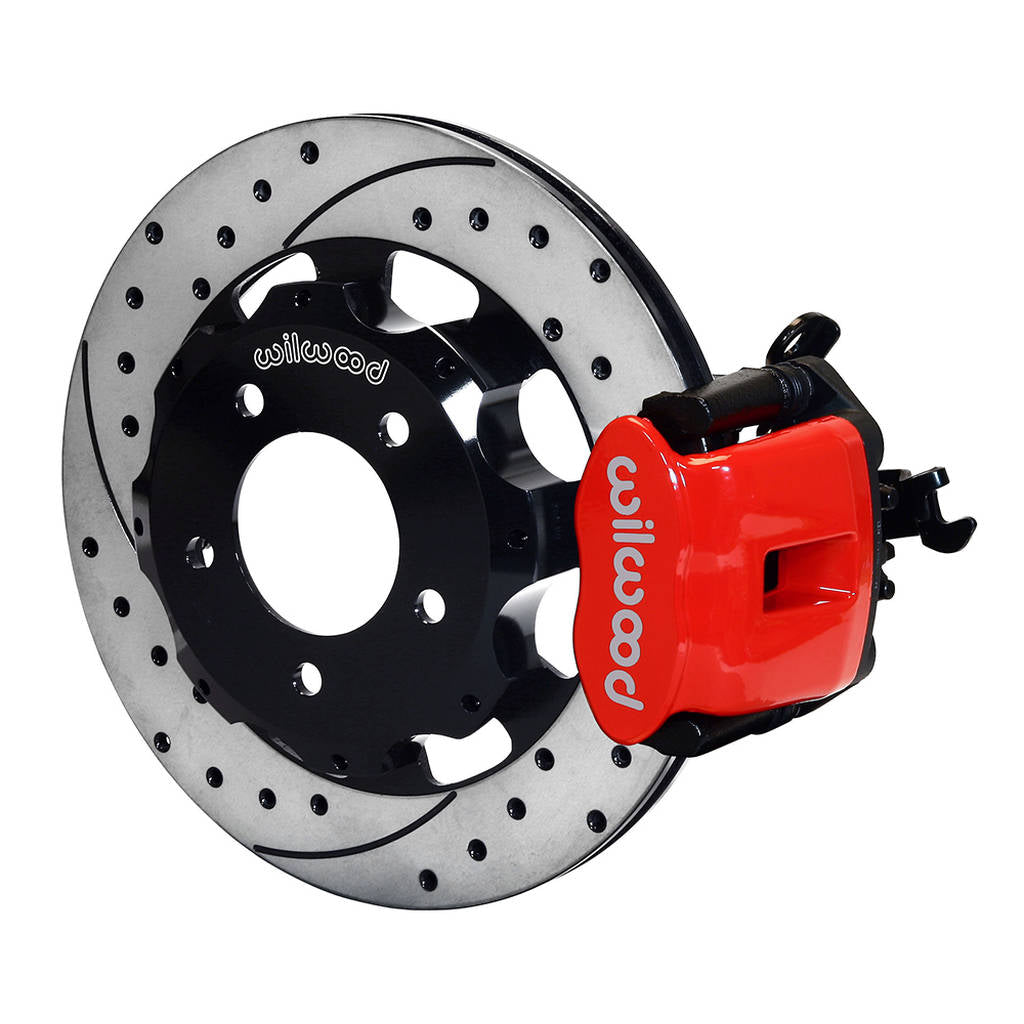WILWOOD 140-11979-DR Kit,Rear,Honda Civic,06-Up,.81,Vented 12.19 Rotor,Drilled,Red Photo-0