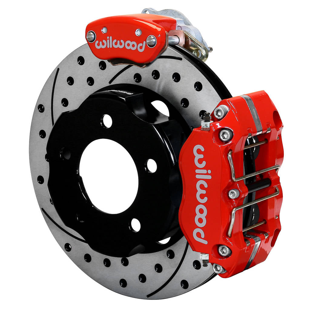 WILWOOD 140-14089-DR Kit,Rear,Ffr,Dpr/Mc4,Irs,8.8,T-Bird 11.00x.81,W/Lines,Srp,Red Photo-0