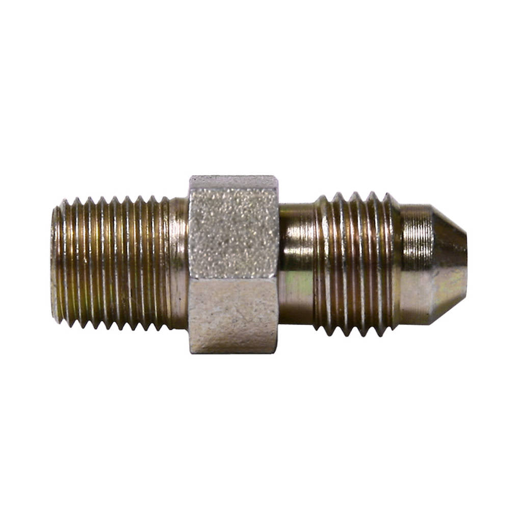 WILWOOD 220-9075 Fitting,Inlet,Straight,-4 To 1/8-27 Npt Steel,Zinc Photo-0