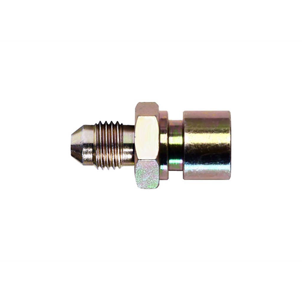 WILWOOD 220-9076 Fitting,Adapter,Tubing,-4 To 7/16-24 If Steel,Zinc Photo-0